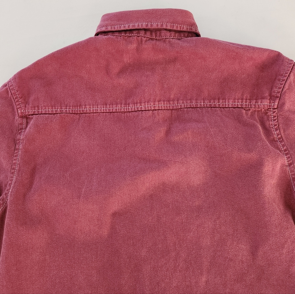 Topman burgundy Shortsleeve Button-down Shirt - Picture 5 of 10